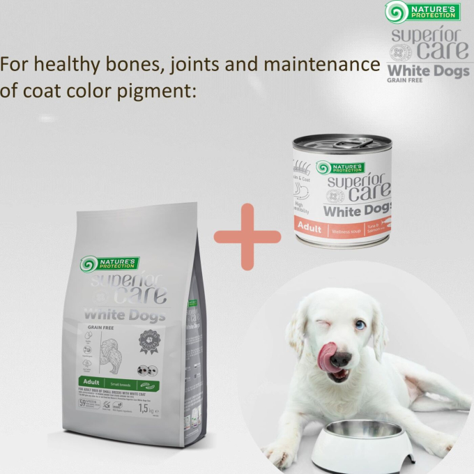 White Dogs complementary feed - soup for adult dogs of all breeds with salmon and tuna - 5