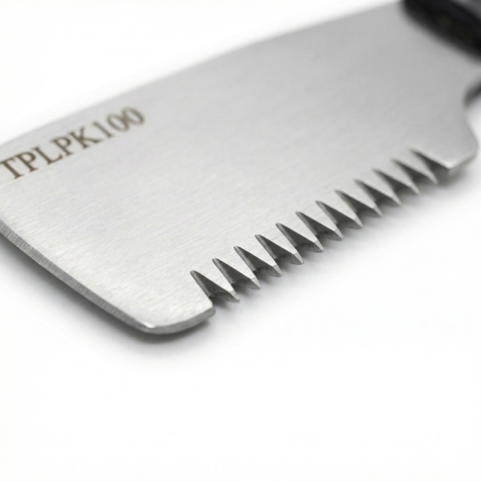 stripping knife with coarse teeth and wooden handle - 2