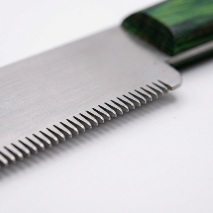 stripping knife with coarse teeth and wooden handle - 3