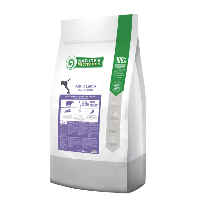 dry food for adult dogs of all breeds with lamb - 0