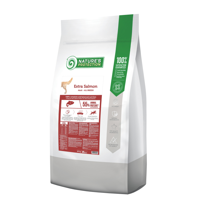 dry food for adult dogs of all breeds with salmon - 0