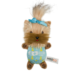dog plush toy YORKSHIRE TERRIER with replaceable sound parts