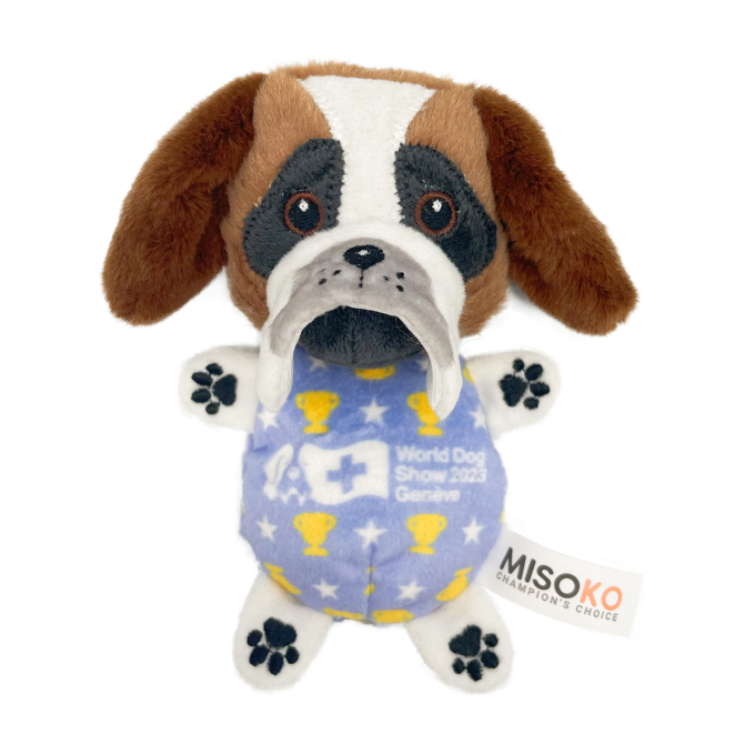 dog plush toy ST. BERNARD, with replaceable sound parts - 0