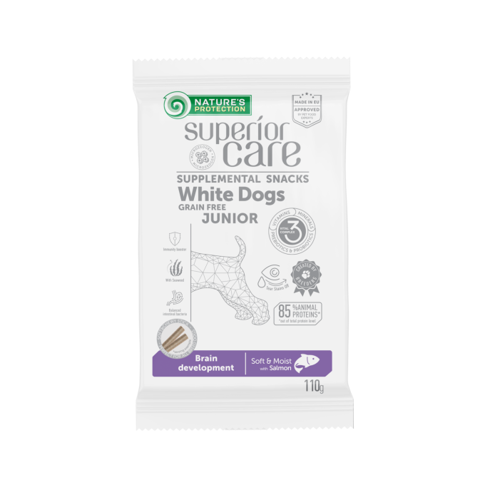 complementary grain free feed – snacks for junior dogs with salmon - 0