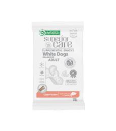 snacks with salmon for adult dogs with white and light coat