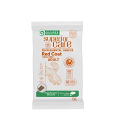 complementary grain free feed – snacks for adult dogs of all breeds with red coat with salmon
