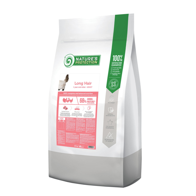 dry food for adult long haired cats with poultry - 0