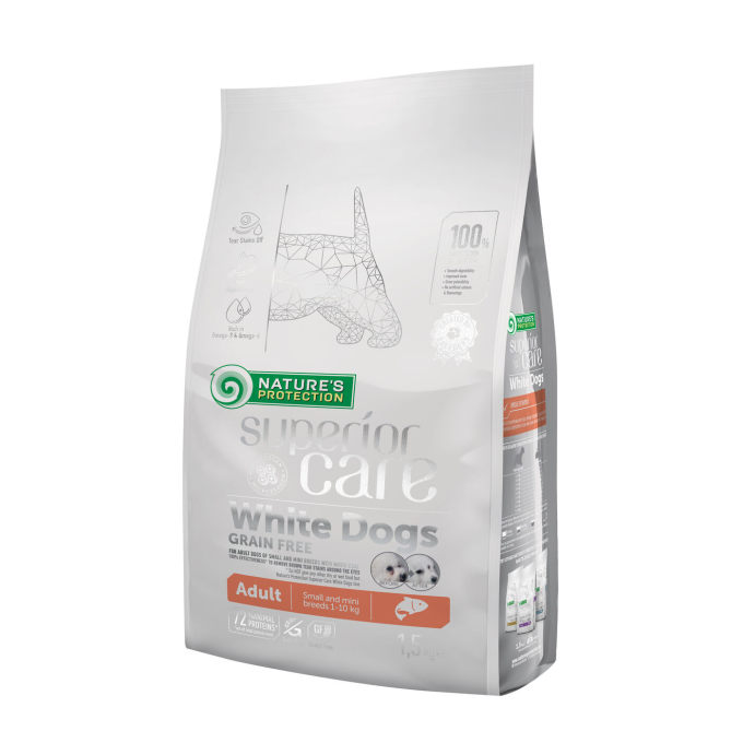 dry grain free food for adult, small and mini breed dogs with salmon - 0