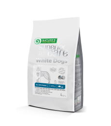 pienso seco con pescado blanco para perros de todos los tamaños y etapas de la vida con pelaje blanco