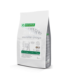pienso seco con insectos para perros de todos los tamaños y etapas de la vida con pelaje blanco