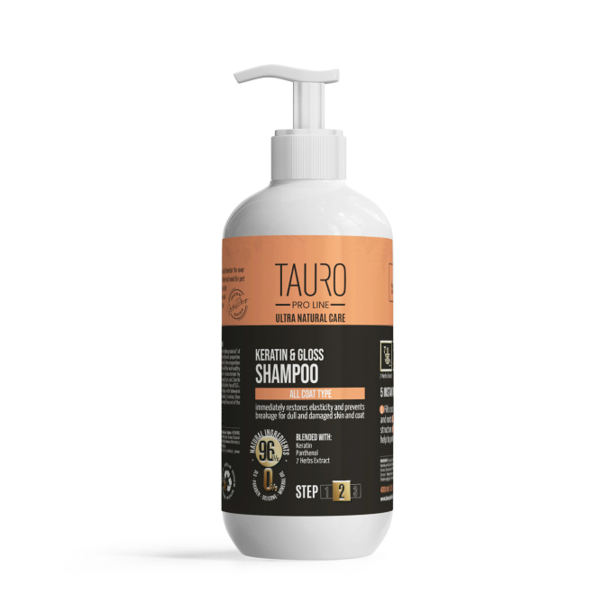Ultra Natural Care shampoo with keratin for dogs and cats coat - 0