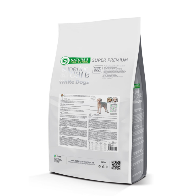 dry grain free pet food with insect for dogs of all sizes and life stages with white coat - 8