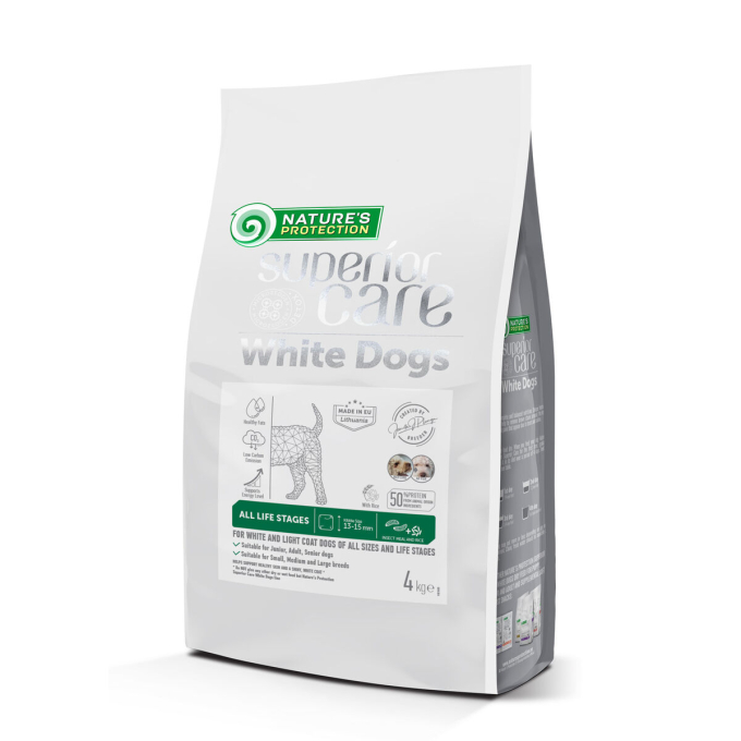 dry pet food with insect for dogs of all sizes and life stages with white coat - 7