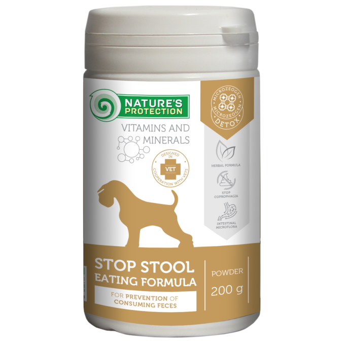 complementary feed for adult dogs for prevention of consuming feces - 1