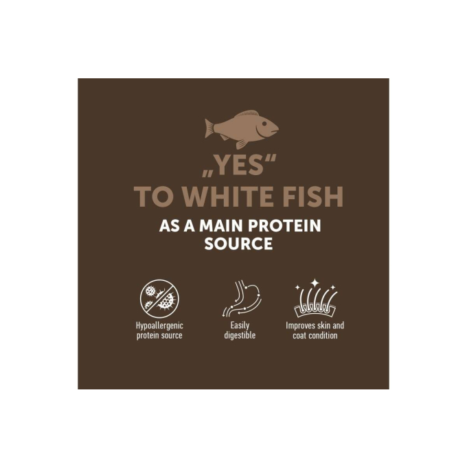 complementary grain free feed – snacks for adult dogs with white fish - 1