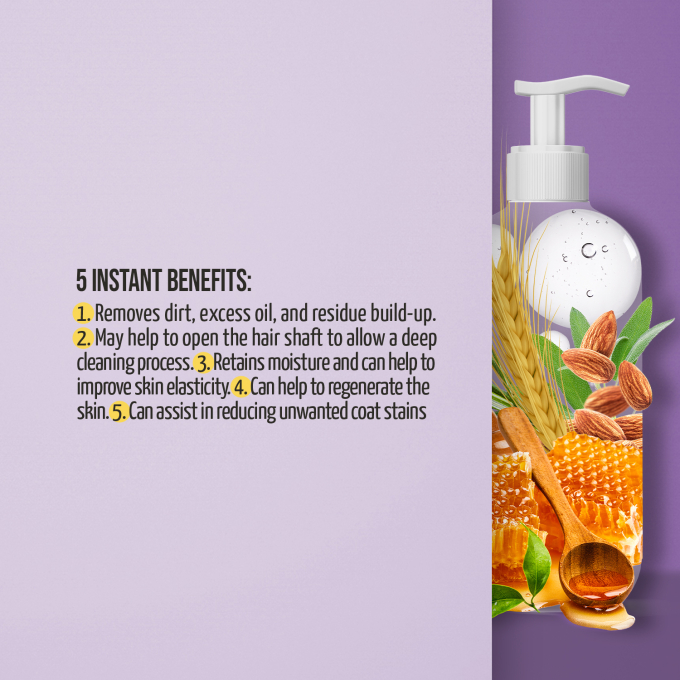 Ultra Natural Care deep clean shampoo for dogs and cats  skin and coat - 2
