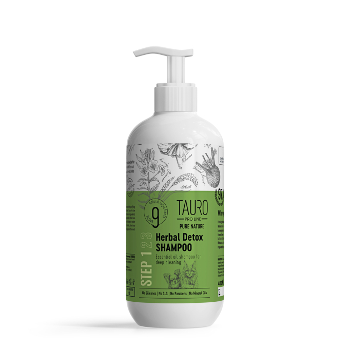 Pure Nature Herbal Detox, deep cleaning shampoo for dogs and cats coat - 1