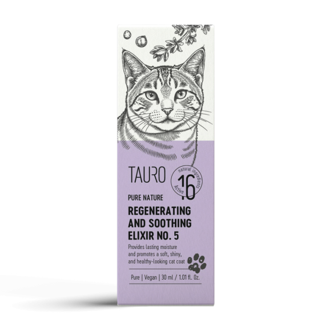 Pure Nature Regenerating &amp; Soothing Elixir No.5 for Cats, sensitive skin and coat repair - 1