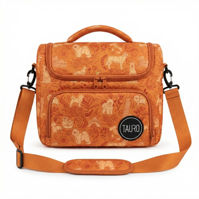 grooming bag, thematic design, universal, with adjustable handle, customized design - 0