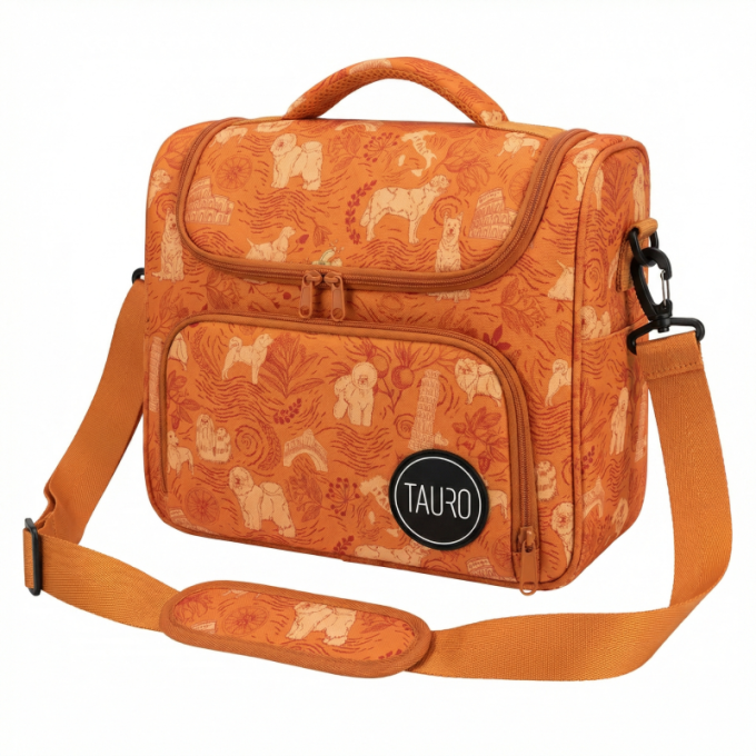 grooming bag, thematic design, universal, with adjustable handle, customized design - 1