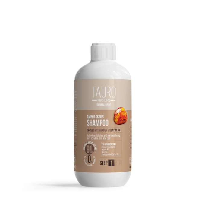 Derma Care Amber Scrub Shampoo for dogs and cats, exfoliating shampoo for dogs and cats - 0