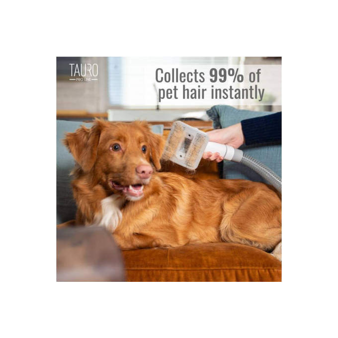 7in1 pet grooming kit with pet hair vacuum - 3